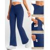 imageG Gradual Womens Fleece Lined Pants Water Resistant Winter Thermal Flare Leggings Hiking Snow Pants for Women 4 PocketsBlue