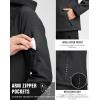 imageG Gradual Womens Fleece Lined Softshell Jacket Windproof Warm Light Waterproof Hooded Jacket for Women WinterFallSpringBlack