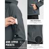 imageG Gradual Womens Fleece Lined Softshell Jacket Windproof Warm Light Waterproof Hooded Jacket for Women WinterFallSpringDeep Grey
