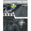 imageG Gradual Womens Fleece Lined Softshell Jacket Windproof Warm Light Waterproof Hooded Jacket for Women WinterFallSpringDeep Grey