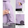 imageG Gradual Womens Fleece Lined Softshell Jacket Windproof Warm Light Waterproof Hooded Jacket for Women WinterFallSpringLight Purple