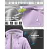imageG Gradual Womens Fleece Lined Softshell Jacket Windproof Warm Light Waterproof Hooded Jacket for Women WinterFallSpringLight Purple