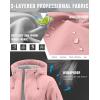 imageG Gradual Womens Fleece Lined Softshell Jacket Windproof Warm Light Waterproof Hooded Jacket for Women WinterFallSpringPink