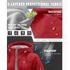 imageG Gradual Womens Fleece Lined Softshell Jacket Windproof Warm Light Waterproof Hooded Jacket for Women WinterFallSpringRed