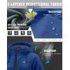 imageG Gradual Womens Fleece Lined Softshell Jacket Windproof Warm Light Waterproof Hooded Jacket for Women WinterFallSpringRoyal Blue
