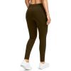 imageG Gradual Womens Fleece Lined Winter Leggings High Waisted Water Resistant Thermal Hiking Ski Pants for Women with PocketsBrown