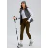 imageG Gradual Womens Fleece Lined Winter Leggings High Waisted Water Resistant Thermal Hiking Ski Pants for Women with PocketsBrown