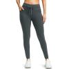 imageG Gradual Womens Fleece Lined Winter Leggings High Waisted Water Resistant Thermal Hiking Ski Pants for Women with PocketsDark Grey