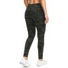 imageG Gradual Womens Fleece Lined Winter Leggings High Waisted Water Resistant Thermal Hiking Ski Pants for Women with PocketsGreen Camo