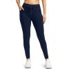imageG Gradual Womens Fleece Lined Winter Leggings High Waisted Water Resistant Thermal Hiking Ski Pants for Women with PocketsNavy