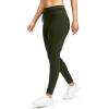 imageG Gradual Womens Fleece Lined Winter Leggings High Waisted Water Resistant Thermal Hiking Ski Pants for Women with PocketsOlive