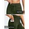 imageG Gradual Womens Fleece Lined Winter Leggings High Waisted Water Resistant Thermal Hiking Ski Pants for Women with PocketsOlive
