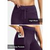 imageG Gradual Womens Fleece Lined Winter Leggings High Waisted Water Resistant Thermal Hiking Ski Pants for Women with PocketsPurple