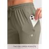 imageG Gradual Womens Joggers Pants with Zipper Pockets Tapered Running Sweatpants for Women Lounge JoggingBronze Green