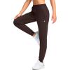 imageG Gradual Womens Joggers Pants with Zipper Pockets Tapered Running Sweatpants for Women Lounge JoggingBrown