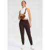 imageG Gradual Womens Joggers Pants with Zipper Pockets Tapered Running Sweatpants for Women Lounge JoggingBrown