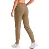 imageG Gradual Womens Joggers Pants with Zipper Pockets Tapered Running Sweatpants for Women Lounge JoggingDark Khaki