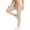 imageG Gradual Womens Joggers Pants with Zipper Pockets Tapered Running Sweatpants for Women Lounge JoggingKhaki