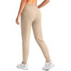 imageG Gradual Womens Joggers Pants with Zipper Pockets Tapered Running Sweatpants for Women Lounge JoggingKhaki