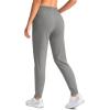 imageG Gradual Womens Joggers Pants with Zipper Pockets Tapered Running Sweatpants for Women Lounge JoggingLight Grey