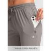 imageG Gradual Womens Joggers Pants with Zipper Pockets Tapered Running Sweatpants for Women Lounge JoggingLight Grey