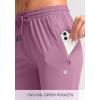 imageG Gradual Womens Joggers Pants with Zipper Pockets Tapered Running Sweatpants for Women Lounge JoggingMauve Pink