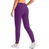 imageG Gradual Womens Joggers Pants with Zipper Pockets Tapered Running Sweatpants for Women Lounge JoggingPurple