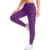 imageG Gradual Womens Joggers Pants with Zipper Pockets Tapered Running Sweatpants for Women Lounge JoggingPurple