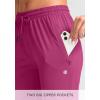 imageG Gradual Womens Joggers Pants with Zipper Pockets Tapered Running Sweatpants for Women Lounge JoggingRosy