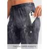 imageG Gradual Womens Joggers Pants with Zipper Pockets Tapered Running Sweatpants for Women Lounge JoggingTie Dye Black