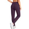 imageG Gradual Womens Joggers Pants with Zipper Pockets Tapered Running Sweatpants for Women Lounge JoggingWine Red