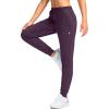 imageG Gradual Womens Joggers Pants with Zipper Pockets Tapered Running Sweatpants for Women Lounge JoggingWine Red