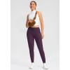 imageG Gradual Womens Joggers Pants with Zipper Pockets Tapered Running Sweatpants for Women Lounge JoggingWine Red