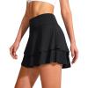 imageG Gradual Womens Pleated Tennis Skirts with 4 Pockets Athletic Golf Skorts for Womens Workout RunningBlack