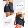 imageG Gradual Womens Pleated Tennis Skirts with 4 Pockets Athletic Golf Skorts for Womens Workout RunningDark Grey