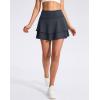 imageG Gradual Womens Pleated Tennis Skirts with 4 Pockets Athletic Golf Skorts for Womens Workout RunningDark Grey