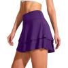 imageG Gradual Womens Pleated Tennis Skirts with 4 Pockets Athletic Golf Skorts for Womens Workout RunningDark Purple