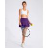 imageG Gradual Womens Pleated Tennis Skirts with 4 Pockets Athletic Golf Skorts for Womens Workout RunningDark Purple