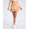 imageG Gradual Womens Pleated Tennis Skirts with 4 Pockets Athletic Golf Skorts for Womens Workout RunningDesert Mist