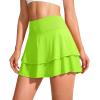 imageG Gradual Womens Pleated Tennis Skirts with 4 Pockets Athletic Golf Skorts for Womens Workout RunningGreen Citrine