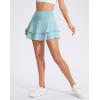 imageG Gradual Womens Pleated Tennis Skirts with 4 Pockets Athletic Golf Skorts for Womens Workout RunningLight Blue