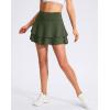 imageG Gradual Womens Pleated Tennis Skirts with 4 Pockets Athletic Golf Skorts for Womens Workout RunningOlive
