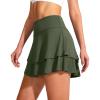 imageG Gradual Womens Pleated Tennis Skirts with 4 Pockets Athletic Golf Skorts for Womens Workout RunningOlive