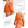 imageG Gradual Womens Pleated Tennis Skirts with 4 Pockets Athletic Golf Skorts for Womens Workout RunningPoppy