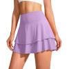 imageG Gradual Womens Pleated Tennis Skirts with 4 Pockets Athletic Golf Skorts for Womens Workout RunningPurple