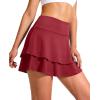 imageG Gradual Womens Pleated Tennis Skirts with 4 Pockets Athletic Golf Skorts for Womens Workout RunningRed