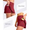 imageG Gradual Womens Pleated Tennis Skirts with 4 Pockets Athletic Golf Skorts for Womens Workout RunningRed