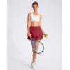 imageG Gradual Womens Pleated Tennis Skirts with 4 Pockets Athletic Golf Skorts for Womens Workout RunningRed