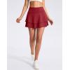imageG Gradual Womens Pleated Tennis Skirts with 4 Pockets Athletic Golf Skorts for Womens Workout RunningRed