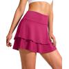 imageG Gradual Womens Pleated Tennis Skirts with 4 Pockets Athletic Golf Skorts for Womens Workout RunningRosy